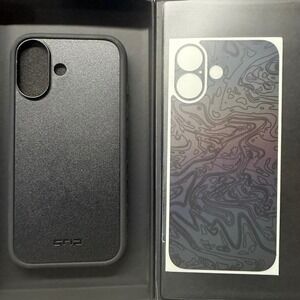 dbrand Grip Case Matte Black iPhone 17  iridescent Skin New Open Box